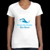 Women's Fine Jersey V-Neck Tee Thumbnail