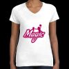 Women's Fine Jersey V-Neck Tee Thumbnail