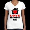 Women's Fine Jersey V-Neck Tee Thumbnail