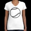 Women's Fine Jersey V-Neck Tee Thumbnail