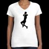 Women's Fine Jersey V-Neck Tee Thumbnail