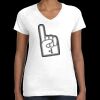 Women's Fine Jersey V-Neck Tee Thumbnail