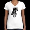 Women's Fine Jersey V-Neck Tee Thumbnail