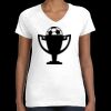 Women's Fine Jersey V-Neck Tee Thumbnail