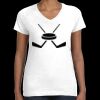 Women's Fine Jersey V-Neck Tee Thumbnail