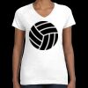 Women's Fine Jersey V-Neck Tee Thumbnail