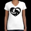 Women's Fine Jersey V-Neck Tee Thumbnail