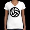 Women's Fine Jersey V-Neck Tee Thumbnail