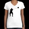 Women's Fine Jersey V-Neck Tee Thumbnail