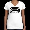 Women's Fine Jersey V-Neck Tee Thumbnail