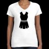 Women's Fine Jersey V-Neck Tee Thumbnail