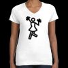 Women's Fine Jersey V-Neck Tee Thumbnail