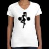 Women's Fine Jersey V-Neck Tee Thumbnail