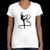 Women's Fine Jersey V-Neck Tee Thumbnail