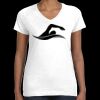 Women's Fine Jersey V-Neck Tee Thumbnail