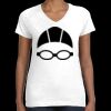 Women's Fine Jersey V-Neck Tee Thumbnail