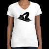 Women's Fine Jersey V-Neck Tee Thumbnail