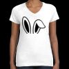 Women's Fine Jersey V-Neck Tee Thumbnail