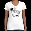 Women's Fine Jersey V-Neck Tee Thumbnail