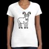 Women's Fine Jersey V-Neck Tee Thumbnail