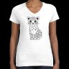 Women's Fine Jersey V-Neck Tee Thumbnail