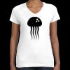 Women's Fine Jersey V-Neck Tee Thumbnail