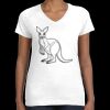 Women's Fine Jersey V-Neck Tee Thumbnail