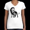 Women's Fine Jersey V-Neck Tee Thumbnail