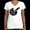 Women's Fine Jersey V-Neck Tee Thumbnail
