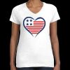 Women's Fine Jersey V-Neck Tee Thumbnail