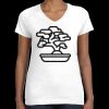 Women's Fine Jersey V-Neck Tee Thumbnail