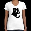 Women's Fine Jersey V-Neck Tee Thumbnail