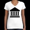 Women's Fine Jersey V-Neck Tee Thumbnail