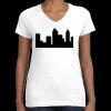 Women's Fine Jersey V-Neck Tee Thumbnail