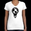 Women's Fine Jersey V-Neck Tee Thumbnail