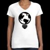 Women's Fine Jersey V-Neck Tee Thumbnail