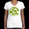 Women's Fine Jersey V-Neck Tee Thumbnail