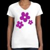 Women's Fine Jersey V-Neck Tee Thumbnail