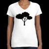 Women's Fine Jersey V-Neck Tee Thumbnail