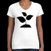 Women's Fine Jersey V-Neck Tee Thumbnail