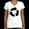 Women's Fine Jersey V-Neck Tee Thumbnail
