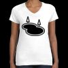 Women's Fine Jersey V-Neck Tee Thumbnail