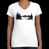 Women's Fine Jersey V-Neck Tee Thumbnail