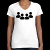 Women's Fine Jersey V-Neck Tee Thumbnail