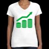 Women's Fine Jersey V-Neck Tee Thumbnail