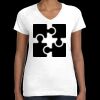 Women's Fine Jersey V-Neck Tee Thumbnail