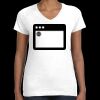 Women's Fine Jersey V-Neck Tee Thumbnail