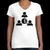 Women's Fine Jersey V-Neck Tee Thumbnail