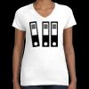 Women's Fine Jersey V-Neck Tee Thumbnail