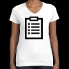 Women's Fine Jersey V-Neck Tee Thumbnail